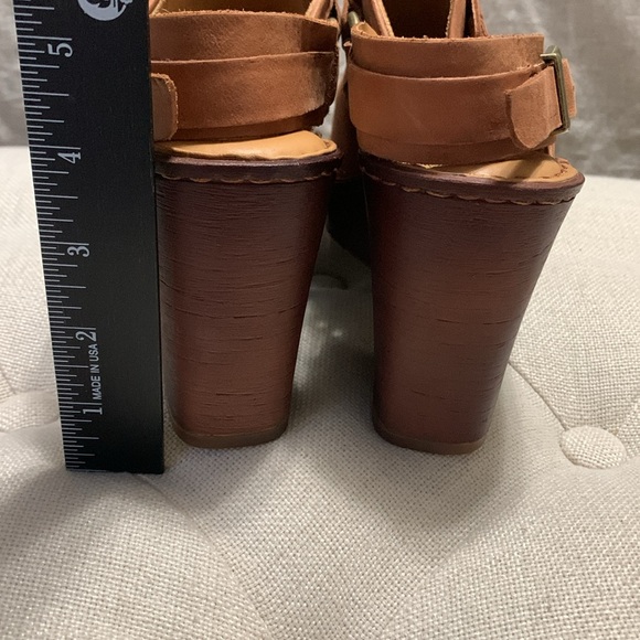 BORN Women’s Hudson’s Comfort Slingback Clogs Cognac SZ 8 Western Boho Academia - Picture 15 of 15